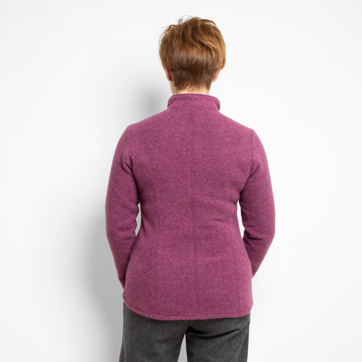 Lodenjacke "Flausch" | EINZELSTÜCK | beere | Größe S