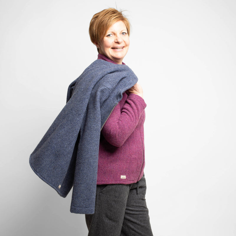Lodenjacke "Flausch" | EINZELSTÜCKE | blau | Größe S