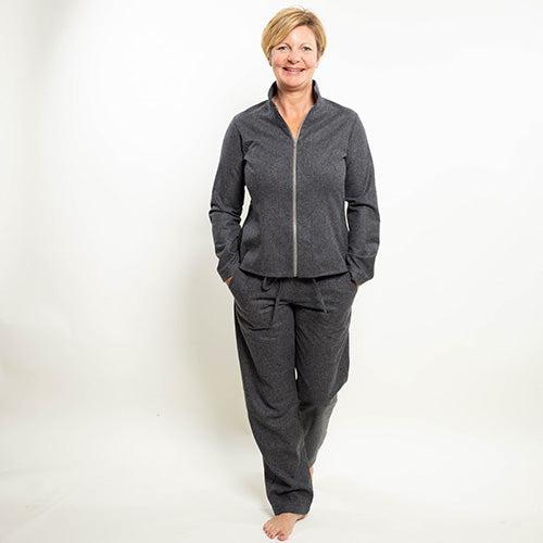 Flanellbluse und Flanellhose für Damen