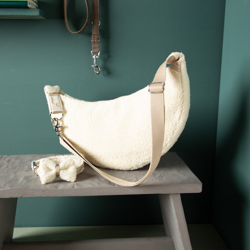 MoonBag-Hundehalsband-Schurwolle-pluesch-creme-3