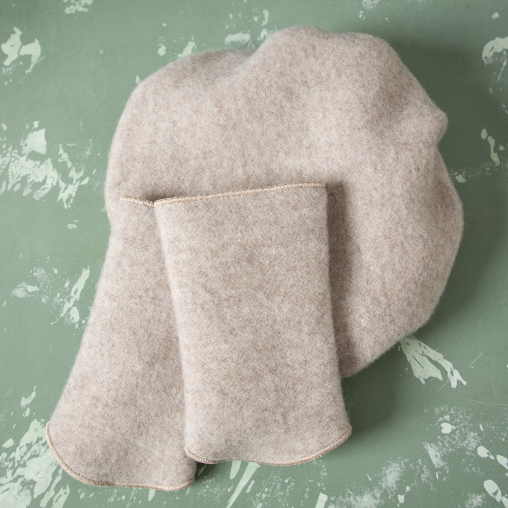 Premium Pulswärmer aus mongolischer Merinowolle| ungefärbt | Extra kuschelig