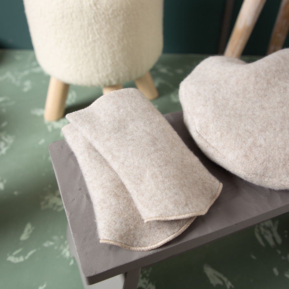 Premium Pulswärmer aus mongolischer Merinowolle| ungefärbt | Extra kuschelig