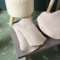 Premium Pulswärmer aus mongolischer Merinowolle| ungefärbt | Extra kuschelig