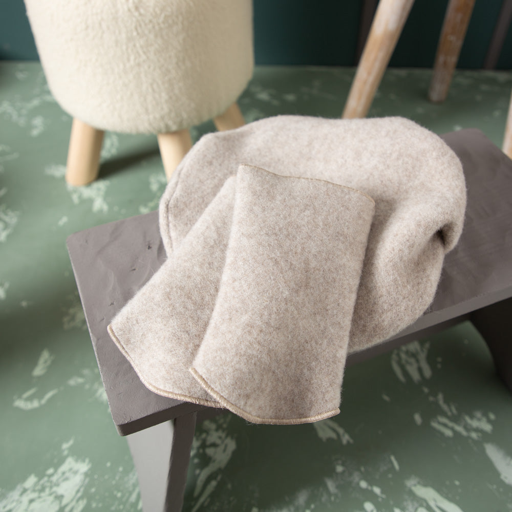 Premium Pulswärmer aus mongolischer Merinowolle| ungefärbt | Extra kuschelig