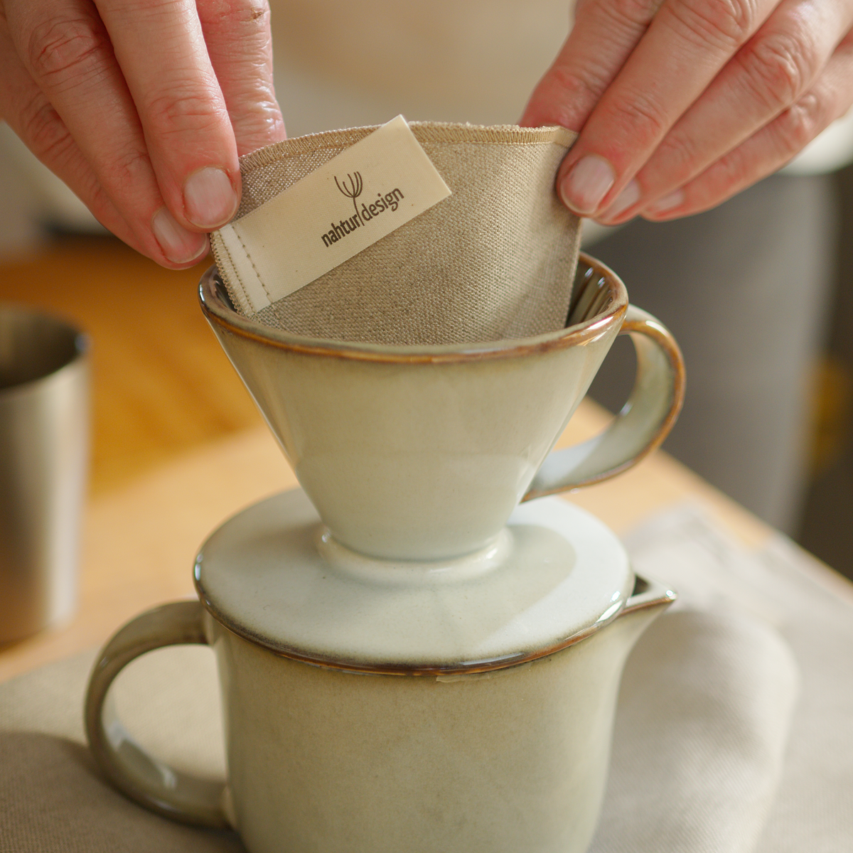 Mehrweg Kaffeefilter | Alle Größen | Bioleinen