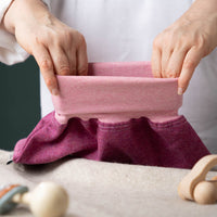 Strampelsack_Pucksack_Merinowolle_Feinloden_pink_2_von_2