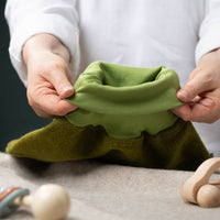 Strampelsack_Pucksack_Schurwolle_Flauschloden_moos_1_von_2
