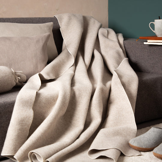 Premium Wolldecke aus mongolischer Merinowolle