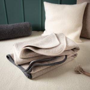 Premium Merino-Wolldecke | extra warm | 100 % mongolische Merinowolle