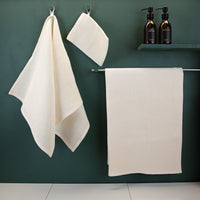 Hand- und Badetücher aus Waffelpikee | Halbleinen | verschiedene Farben