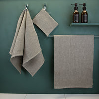 Hand- und Badetücher aus Waffelpikee | Halbleinen | verschiedene Farben