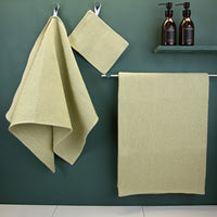 Hand- und Badetücher aus Waffelpikee | Halbleinen | verschiedene Farben