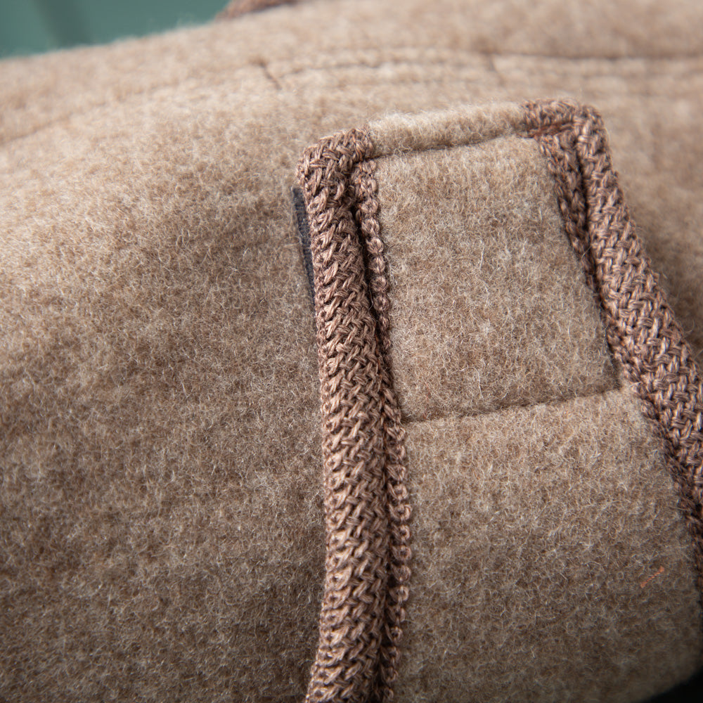 Premium Loop-Hundemantel | Dackelform | Extra weich + warm | 100% Merino-Loden
