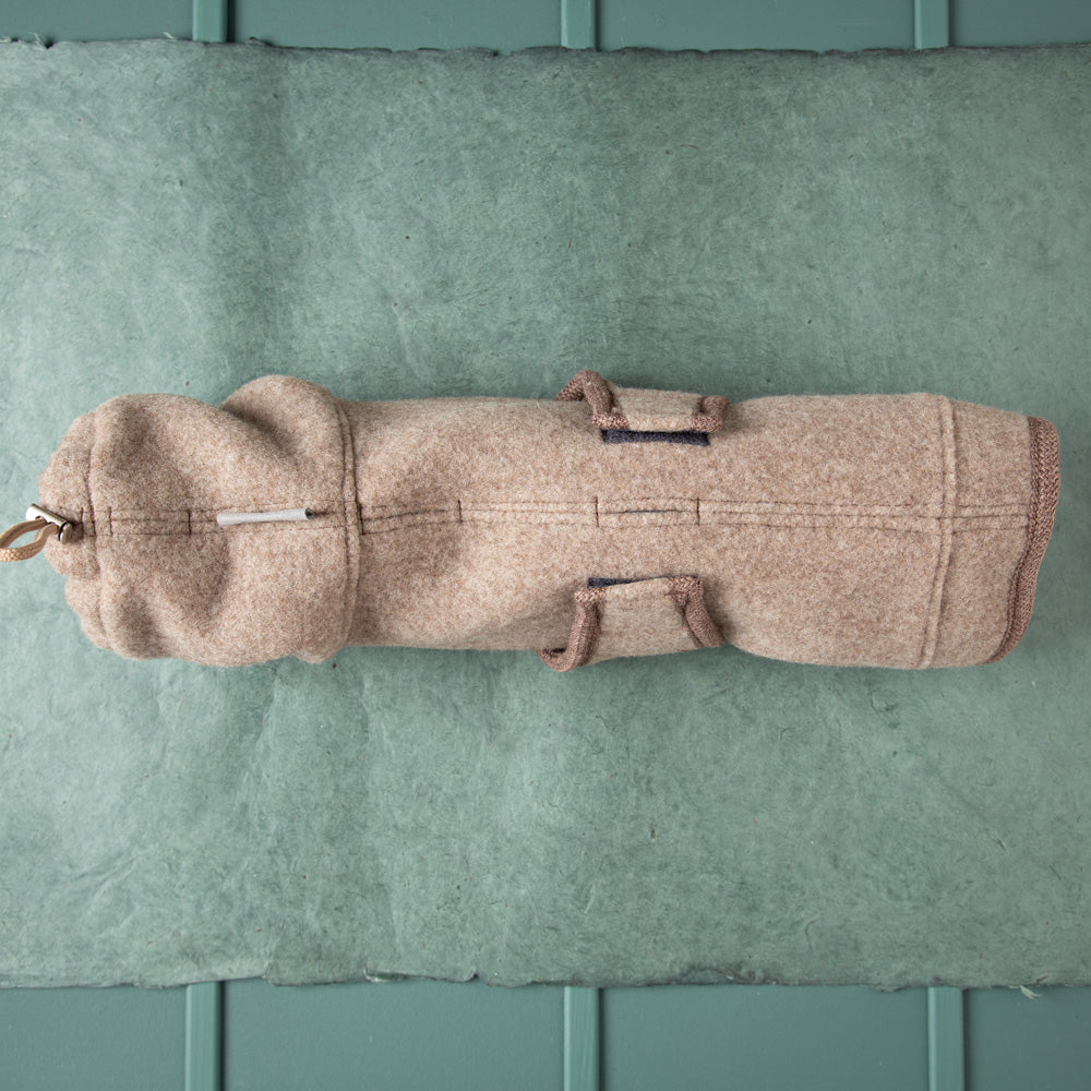 Premium Loop-Hundemantel | Dackelform | Extra weich + warm | 100% Merino-Loden