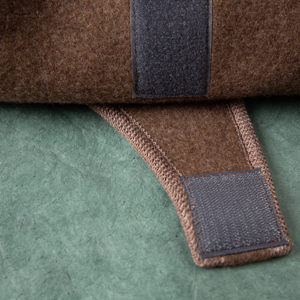 Premium Loop-Hundemantel | Dackelform | Extra weich + warm | 100% Merino-Loden