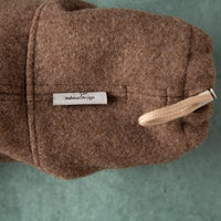 Premium Loop-Hundemantel | Dackelform | Extra weich + warm | 100% Merino-Loden