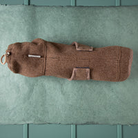 Premium Loop-Hundemantel | Dackelform | Extra weich + warm | 100% Merino-Loden