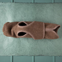 Premium Loop-Hundemantel | Dackelform | Extra weich + warm | 100% Merino-Loden