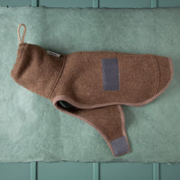 Premium Loop-Hundemantel | Dackelform | Extra weich + warm | 100% Merino-Loden