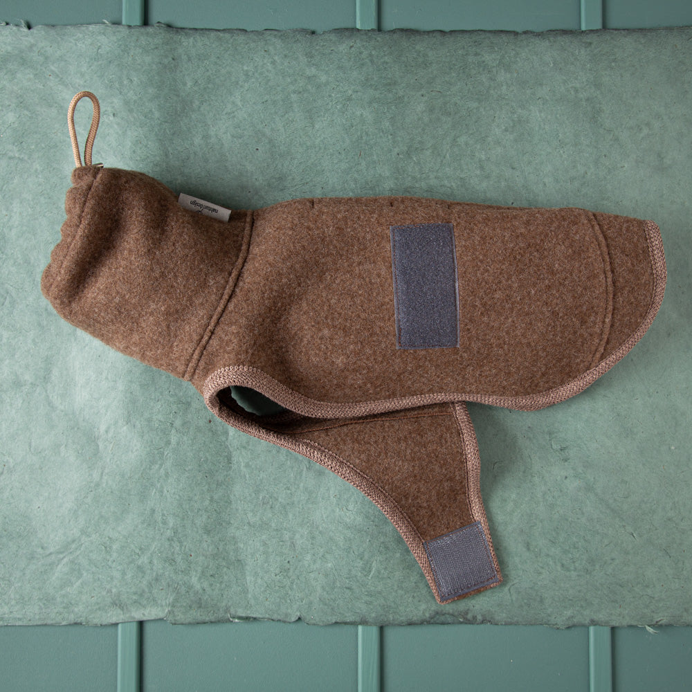 Premium Loop-Hundemantel | Standardform | Extra weich + warm | 100% Merino-Loden