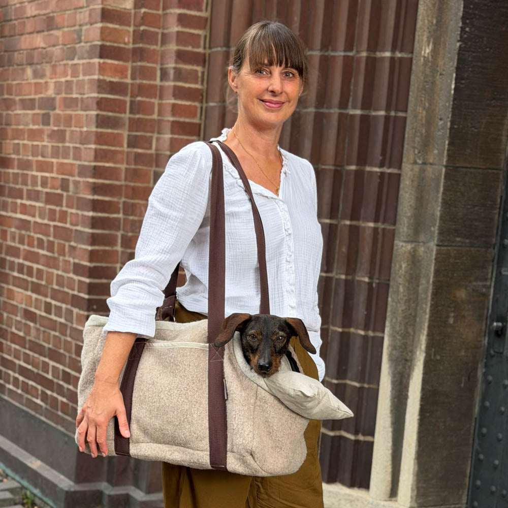 🐾 Hundetasche Farbe | 100 % Schurwolle Loden