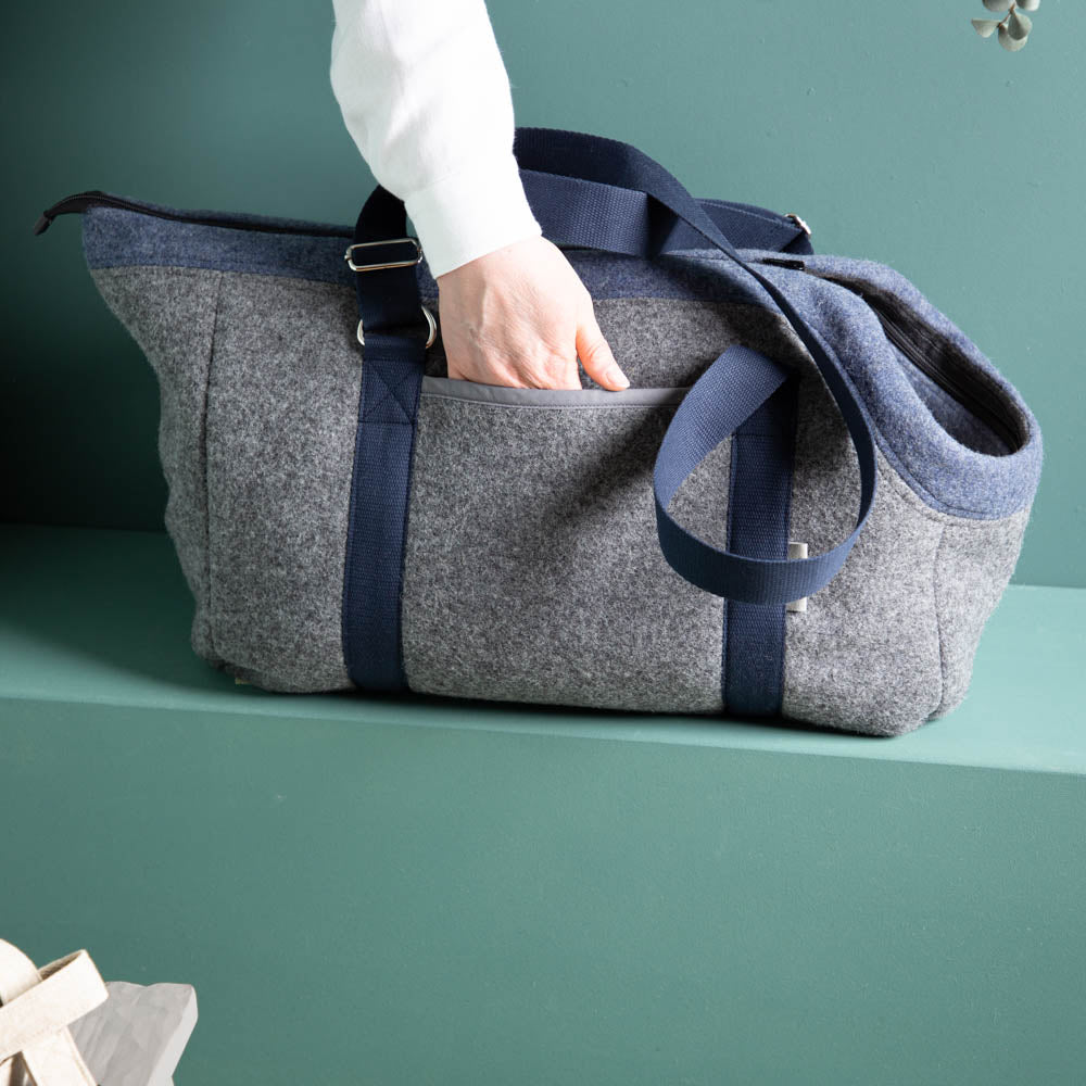 🐾 Hundetasche Farbe | 100 % Schurwolle Loden