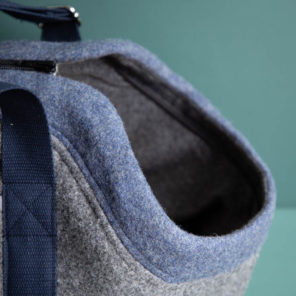 🐾 Hundetasche Farbe | 100 % Schurwolle Loden
