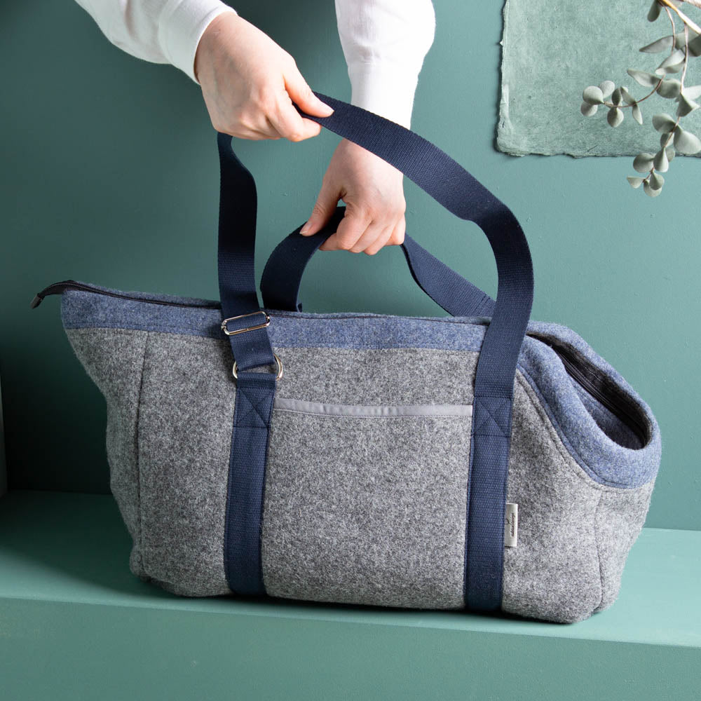 🐾 Hundetasche Farbe | 100 % Schurwolle Loden