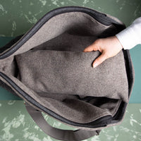 🐾 Hundetasche Anthrazit – 100 % Schurwolle Loden