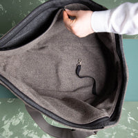 🐾 Hundetasche Anthrazit – 100 % Schurwolle Loden