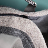 🐾 Hundetasche Anthrazit – 100 % Schurwolle Loden