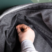 🐾 Hundetasche Anthrazit – 100 % Schurwolle Loden