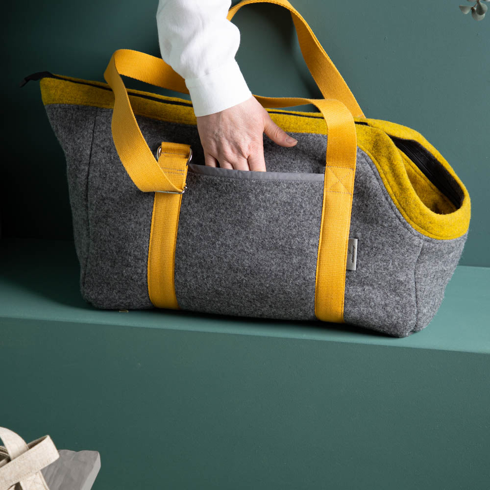 🐾 Hundetasche Farbe | 100 % Schurwolle Loden