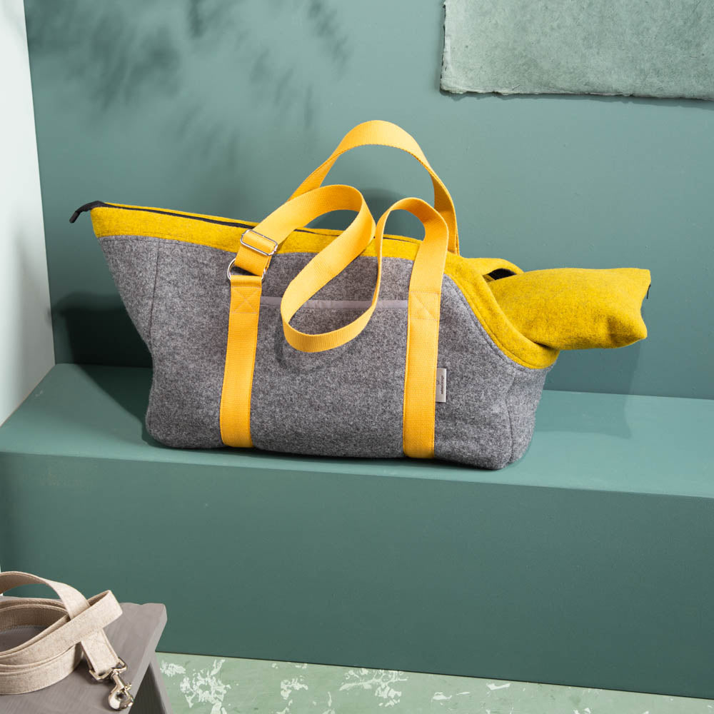 🐾 Hundetasche Farbe | 100 % Schurwolle Loden