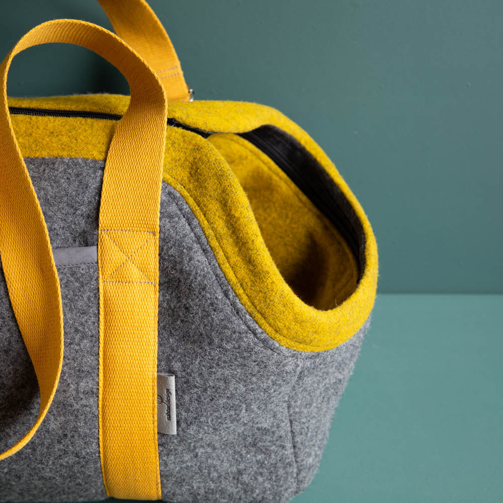 🐾 Hundetasche Farbe | 100 % Schurwolle Loden