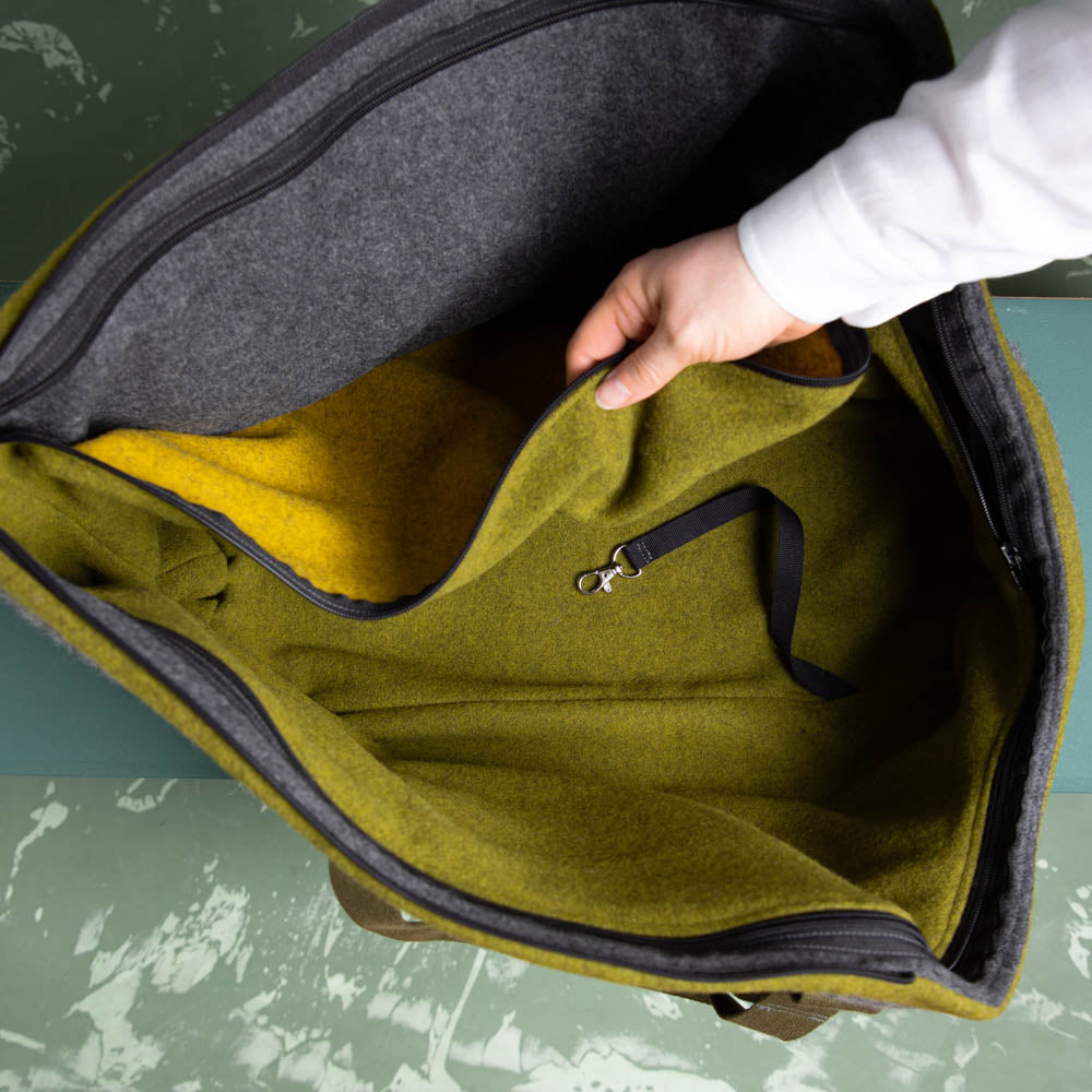 🐾 Hundetasche Farbe | 100 % Schurwolle Loden