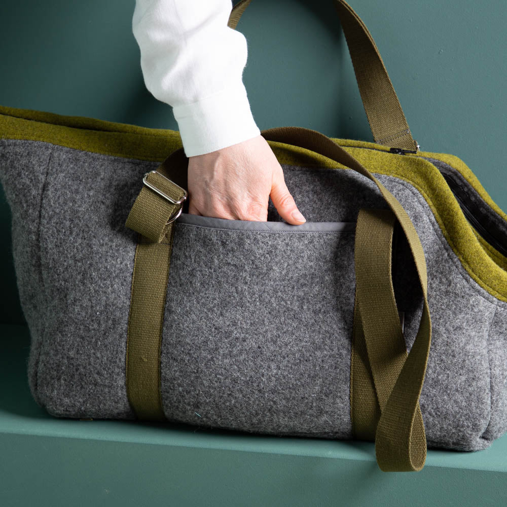 🐾 Hundetasche Farbe | 100 % Schurwolle Loden