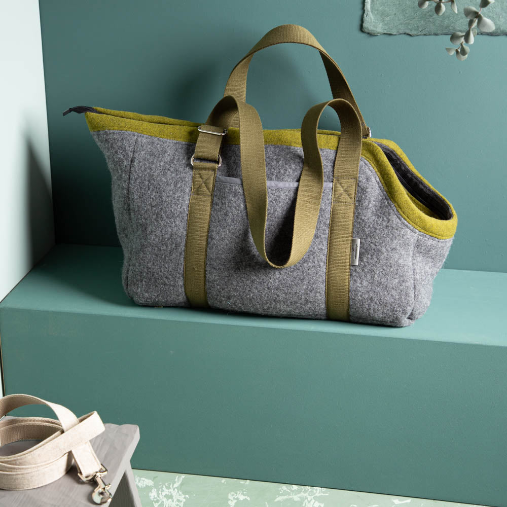 🐾 Hundetasche Farbe | 100 % Schurwolle Loden