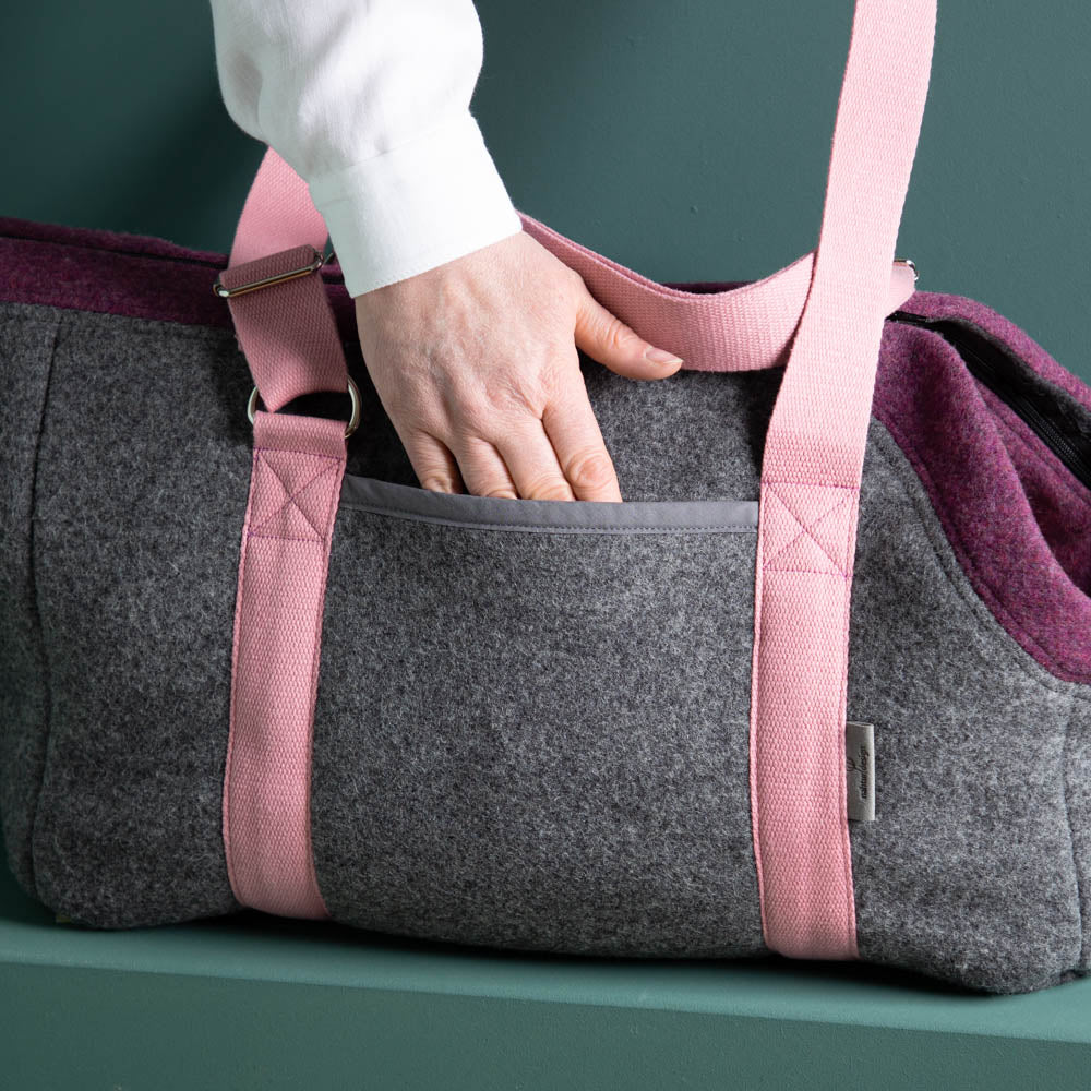 🐾 Hundetasche Farbe | 100 % Schurwolle Loden