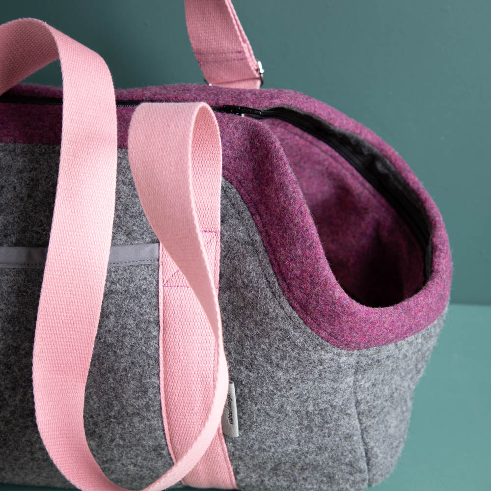🐾 Hundetasche Farbe | 100 % Schurwolle Loden
