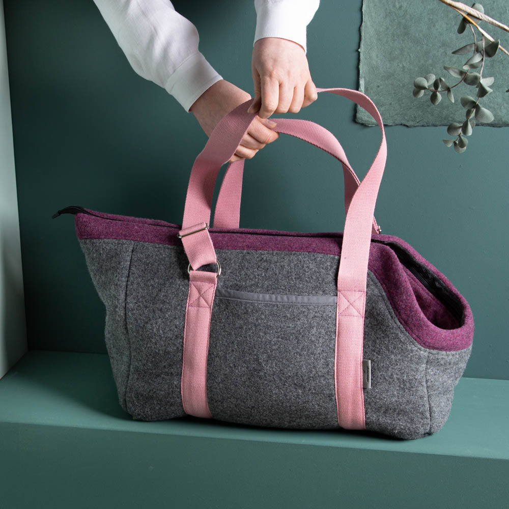 🐾 Hundetasche Farbe | 100 % Schurwolle Loden
