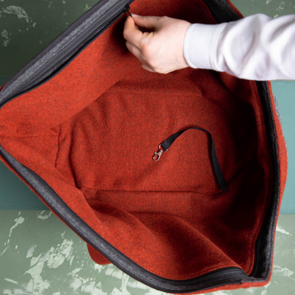 🐾 Hundetasche Farbe | 100 % Schurwolle Loden