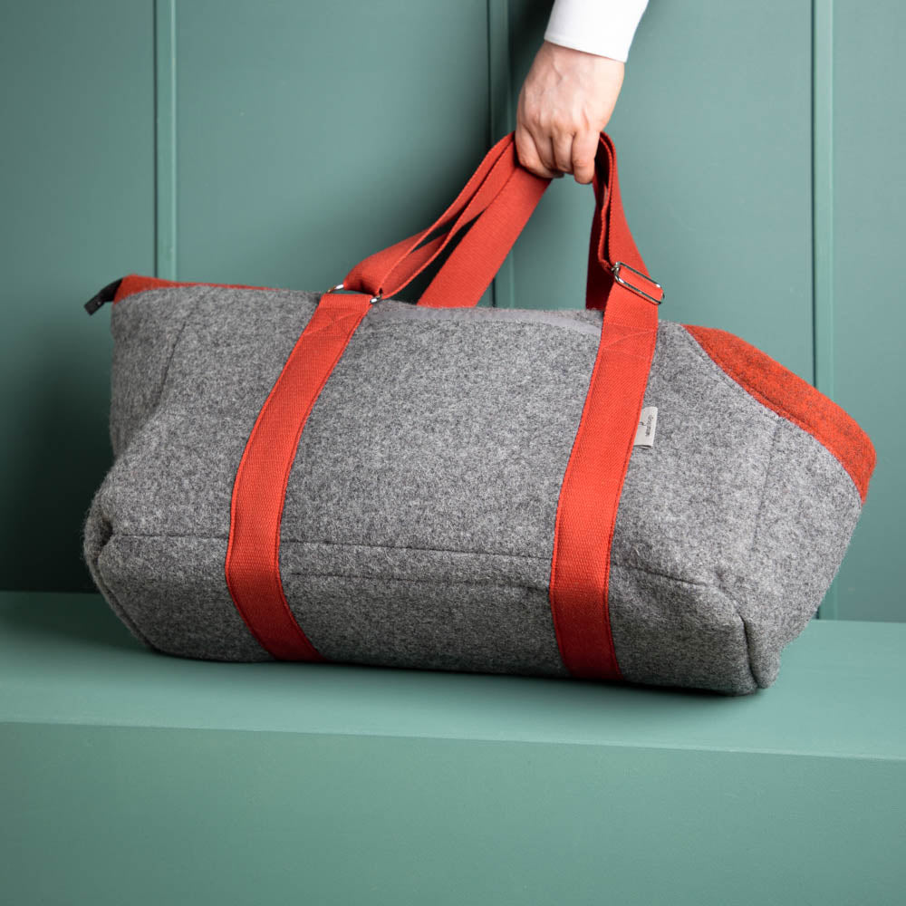 🐾 Hundetasche Farbe | 100 % Schurwolle Loden