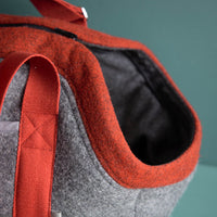 🐾 Hundetasche Farbe | 100 % Schurwolle Loden