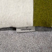 Kleines Kuschelkissen | Loden & Bioleinen | Wollfüllung | Unikat