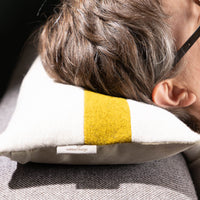 Kleines Kuschelkissen | Loden & Bioleinen | Wollfüllung | Unikat