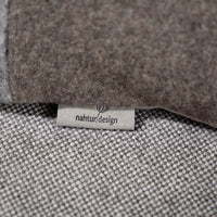 Kleines Kuschelkissen | Loden & Bioleinen | Wollfüllung | Unikat
