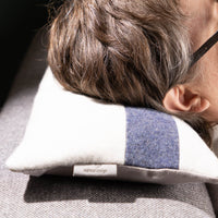 Kleines Kuschelkissen | Loden & Bioleinen | Wollfüllung | Unikat