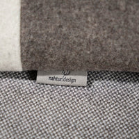 Kleines Kuschelkissen | Loden & Bioleinen | Wollfüllung | Unikat