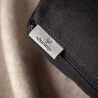 Nackenrolle mit Bezug aus Bio-Leinen-Denim | Naturfüllung
